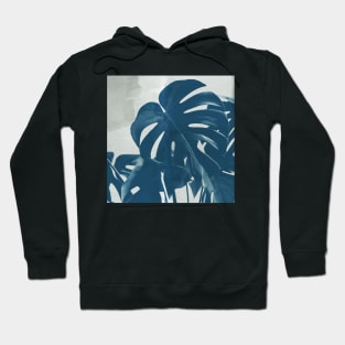 Blue Monstera #2 Hoodie